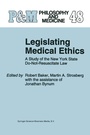 Cover: Legislating Medical Ethics - Springer
