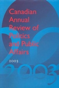 Cover: Canadian Annual Review of Politics & Public Affairs - University of Toronto Press
