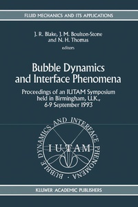 Enlarge image Cover: Bubble Dynamics and Interface Phenomena - Kluwer Academic Publishers