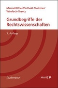 Cover: Grundbegriffe der Rechtswissenschaften - Manz