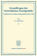 Cover: Grundfragen der betrieblichen Sozialpolitik. - Duncker & Humblot