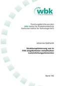 Cover: Strukturoptimierung von in FVK eingebetteten metallischen Lasteinleitungselementen - Shaker