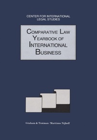 Abbildung von: Comparative Law Yearbook of International Business - Kluwer Law International