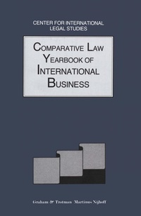 Abbildung von: Comparative Law Yearbook of International Business - Kluwer Law International