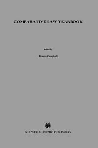 Abbildung von: Comparative Law Yearbook - Kluwer Law International