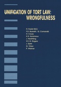 Cover: Unification of Tort Law: Wrongfulness - Kluwer Law International