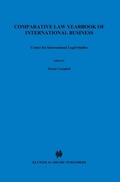 Cover: Comparative Law Yearbook of International Business - Kluwer Law International