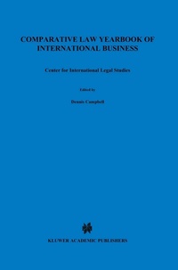Abbildung von: Comparative Law Yearbook of International Business - Kluwer Law International