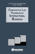 Cover: The Comparative Law Yearbook of International Business - Kluwer Law International
