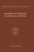 Cover: International and Comparative Competition Laws and Policies - Kluwer Law International