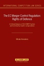 Cover: The EC Merger Control Regulation: Rights of Defence - Kluwer Law International
