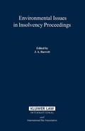 Cover: Environmental Issues in Insolvency Proceedings - Kluwer Law International
