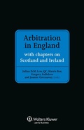 Cover: Arbitration in England - Kluwer Law International