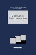 Cover: E-Commerce: Law and Jurisdiction - Kluwer Law International