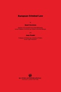 Cover: European Criminal Law - Kluwer Law International