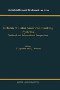Cover: Reform of Latin American Banking Systems - Kluwer Law International
