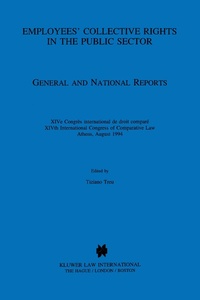 Enlarge image Cover: Employees' Collective Rights in the Public Sector - Kluwer Law International