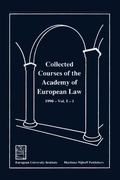 Cover: Collected Courses of the Academy of European Law - Kluwer Law International