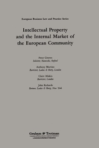 Enlarge image Cover: Intellectual Property and the Internal Market of the European Community - Kluwer Law International
