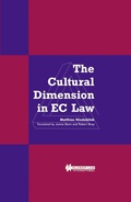 Cover: The Cultural Dimension in EC Law - Kluwer Law International