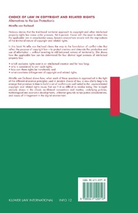 Enlarge image Cover: Choice of Law in Copyright and Related Rights - Kluwer Law International