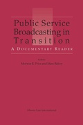 Cover: Public Service Broadcasting in Transition - Kluwer Law International