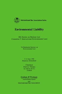 Abbildung von: Environmental Liability - Kluwer Law International