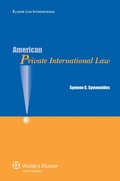 Cover: American Private International Law - Kluwer Law International