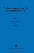 Cover: The Precautionary Principle and International Law - Kluwer Law International