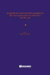 Enlarge image Cover: European Securities Markets - Kluwer Law International