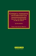 Cover: Commercial Agreements and Competition Law - Kluwer Law International