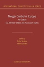 Cover: Merger Control in Europe - Kluwer Law International