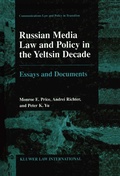 Cover: Russian Media Law and Policy in the Yeltsin Decade - Kluwer Law International