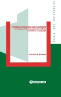 Cover: Copyright Limitations and Contracts - Kluwer Law International