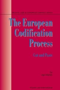 Enlarge image Cover: The European Codification Process - Kluwer Law International