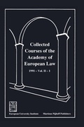 Cover: Collected Courses of the Academy of European Law 1991 Vol. II - 1 - Kluwer Law International