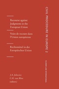 Cover: Recourse against Judgments in the European Union - Kluwer Law International