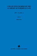 Cover: Collected Courses of the Academy of European Law 1997 vol. VIII - 2 - Kluwer Law International