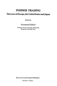 Enlarge image Cover: Insider Trading - Kluwer Law International