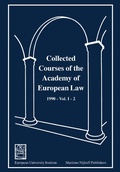 Cover: Collected Courses of the Academy of European Law 1990 Vol. II - 2 - Kluwer Law International
