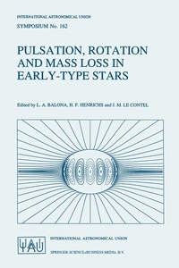 Abbildung von: Pulsation, Rotation and Mass Loss in Early-Type Stars - Kluwer Academic Publishers