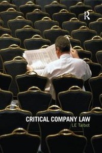 Enlarge image Cover: Critical Company Law - Routledge