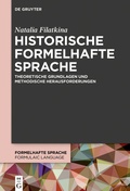 Cover: Historische formelhafte Sprache - De Gruyter