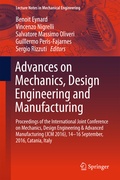 Cover: Advances on Mechanics, Design Engineering and Manufacturing - Springer