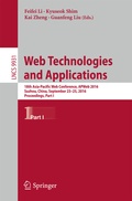 Cover: Web Technologies and Applications - Springer
