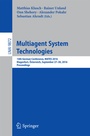 Cover: Multiagent System Technologies - Springer