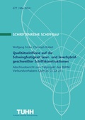 Cover: Qualit&auml;tseinfl&uuml;sse auf die Schwingfestigkeit laser- und laser-hybridgeschwei&szlig;ter Schiffskonstruktionen - Technische Uni Hamburg Arbeitsber. Schiffbau