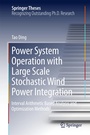 Cover: Power System Operation with Large Scale Stochastic Wind Power Integration - Springer