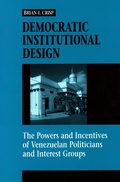 Cover: Democratic Institutional Design - Stanford University Press