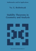 Cover: Stability Theorems in Geometry and Analysis - Kluwer Academic Publishers